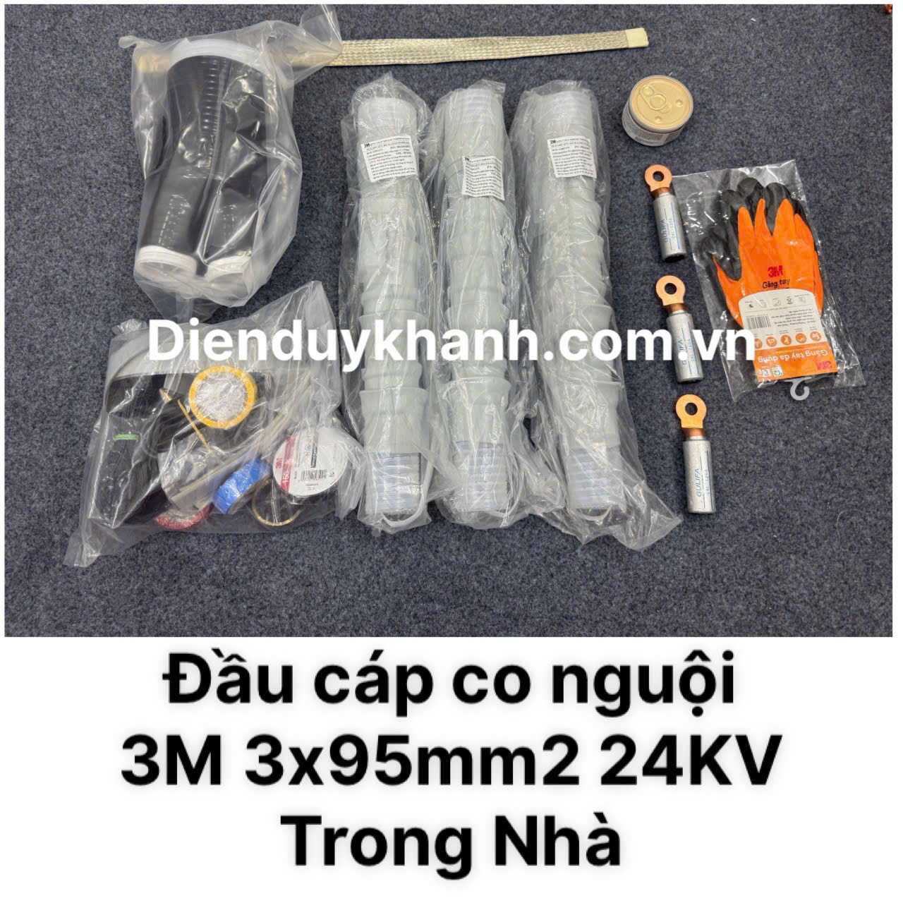Đầu Cáp Co Nguội Trung Thế Trong Nhà 24KV ID 3C QTII(K)4S-32-95 (3x95mm2)
